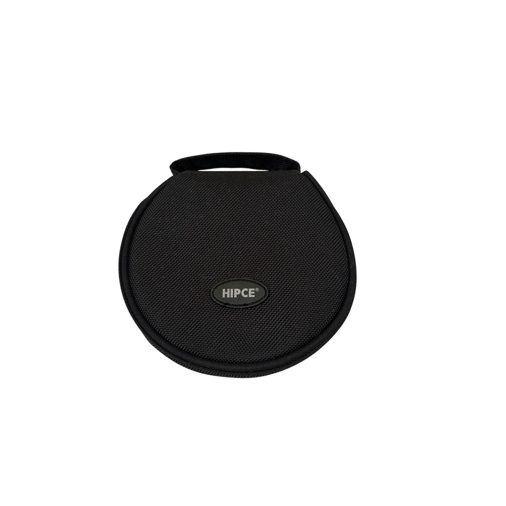 HIPCE CD DVD Storage Case 6.5 Inch Black Ballistic Nylon Zippered Wallet Unisex